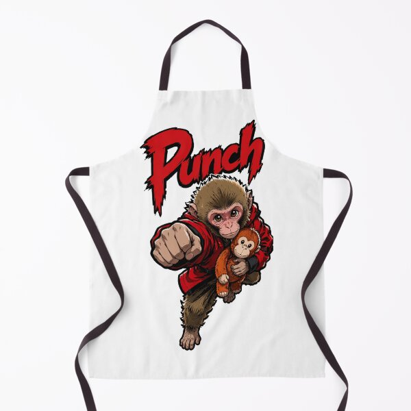 Item preview, Cute Funny Baby Macaque Punch - The Japanese Monkey Lover Kun Team Viral Meme Design designed and sold by DUMEJE.