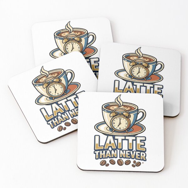Item preview, Latte Than Never T-Shirt designed and sold by rkgrafix.