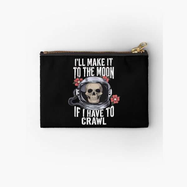Item preview, Moon Crawl Skull Astronaut Quote designed and sold by PHILCPHERSON.