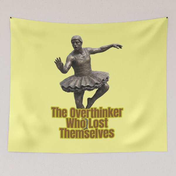Item preview, The Overthinker Who Lost Themselves – A parody of Rodin’s surreal works designed and sold by LOVEARTDESIGN.