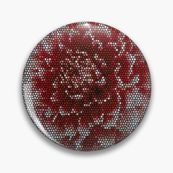 Item preview, Stained Glass Red Dahlia Flower Art designed and sold by ZorianArt.