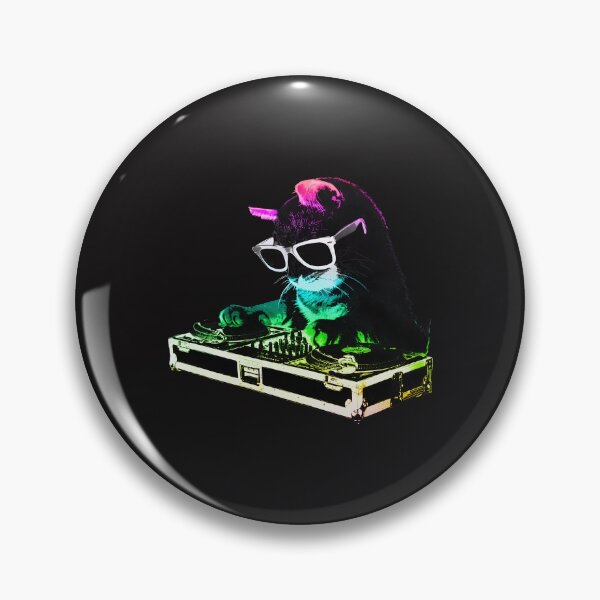 Item preview, DJ Cat Neon Party Vibe designed and sold by PaulMcq.