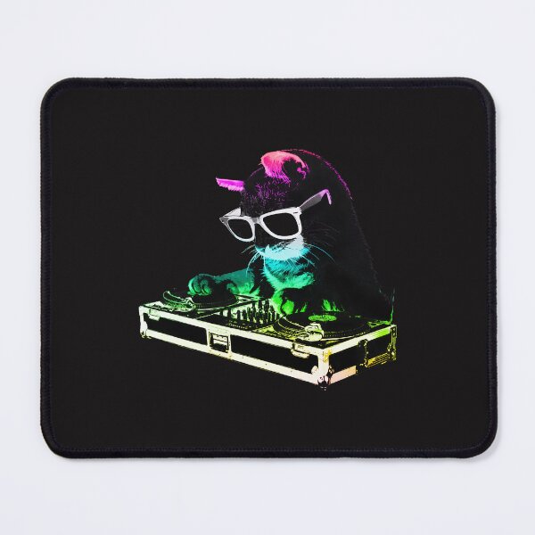 Item preview, DJ Cat Neon Party Vibe designed and sold by PaulMcq.