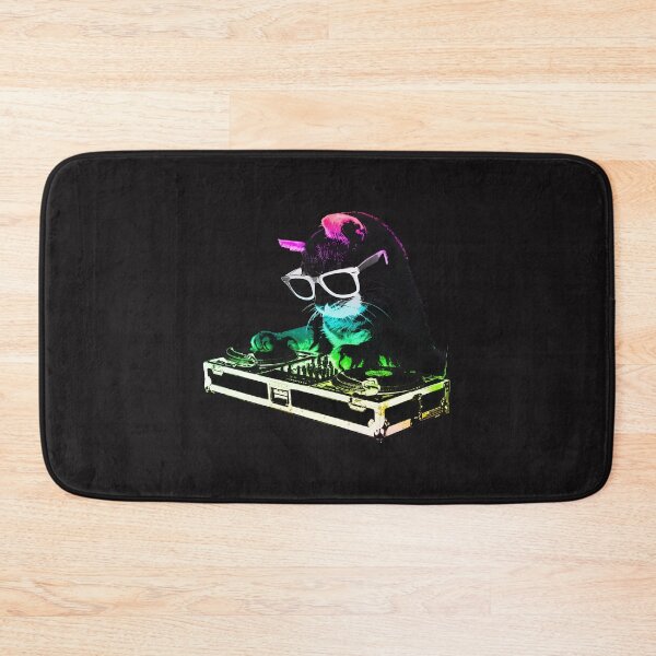 Item preview, DJ Cat Neon Party Vibe designed and sold by PaulMcq.