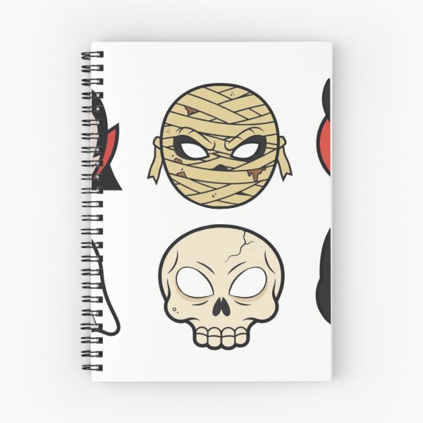 Item preview, Halloween Monster Masks Sticker Pack — Cute Spooky Character Faces designed and sold by LYAN-STORE.