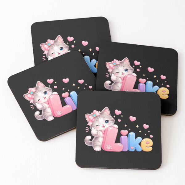 Item preview, Cute Kitten Winking Thumbs Up Like Puffy Art designed and sold by SoyLamderma.