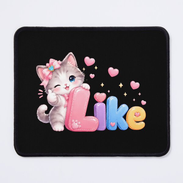 Item preview, Cute Kitten Winking Thumbs Up Like Puffy Art designed and sold by SoyLamderma.