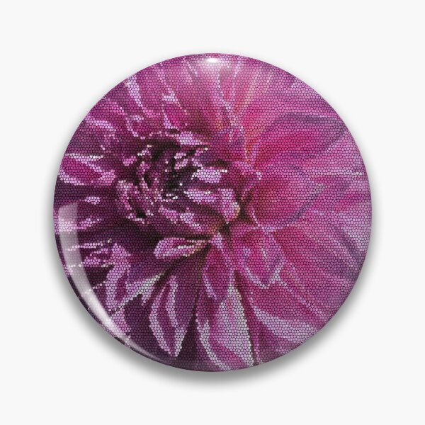Item preview, Stained Glass Red Dahlia Flower Art designed and sold by ZorianArt.
