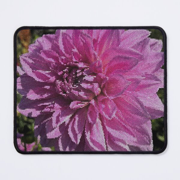 Item preview, Stained Glass Red Dahlia Flower Art designed and sold by ZorianArt.