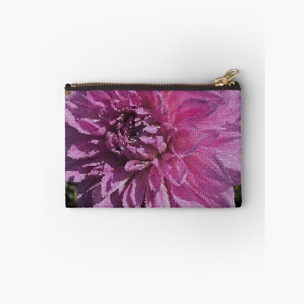 Item preview, Stained Glass Red Dahlia Flower Art designed and sold by ZorianArt.