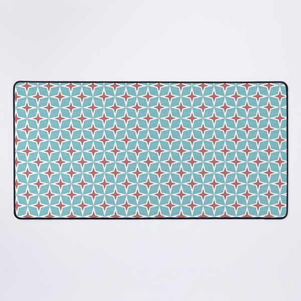 Item preview, Teal and Maroon Geometric Star Pattern designed and sold by Hatikoepo.