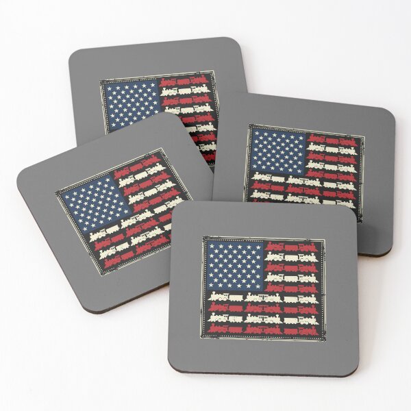 Item preview, American Flag Train Patriotic Locomotive Enthusiast designed and sold by SofiBlair.