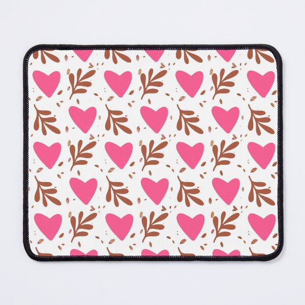 Item preview, Pink Hearts and Brown Leaves designed and sold by Hatikoepo.