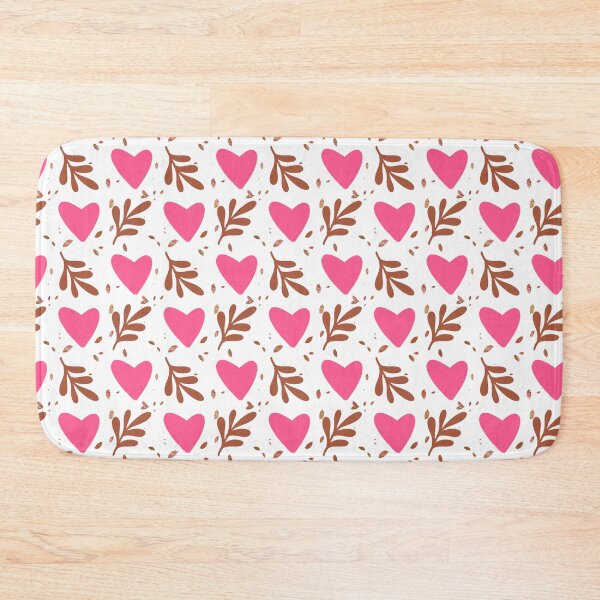 Item preview, Pink Hearts and Brown Leaves designed and sold by Hatikoepo.