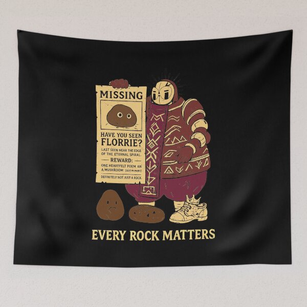 Item preview, Unique Rock Character Missing Poster Art designed and sold by DavidWall41564.
