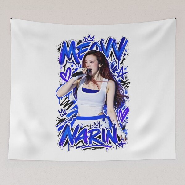 Item preview, Narin MEOVV Favorite Song Blue Splatter Dance Graphic designed and sold by Valereekmerch.