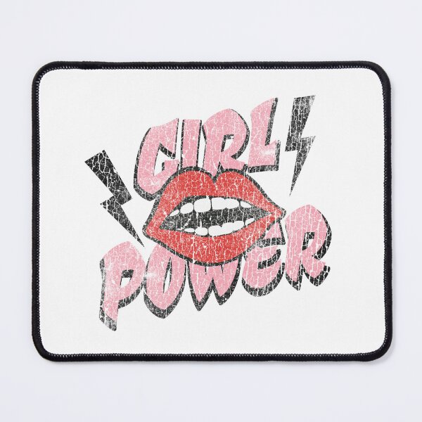 Item preview, Girl Power Pink Lips Lightning Bolt Graphic designed and sold by The secret storage room.