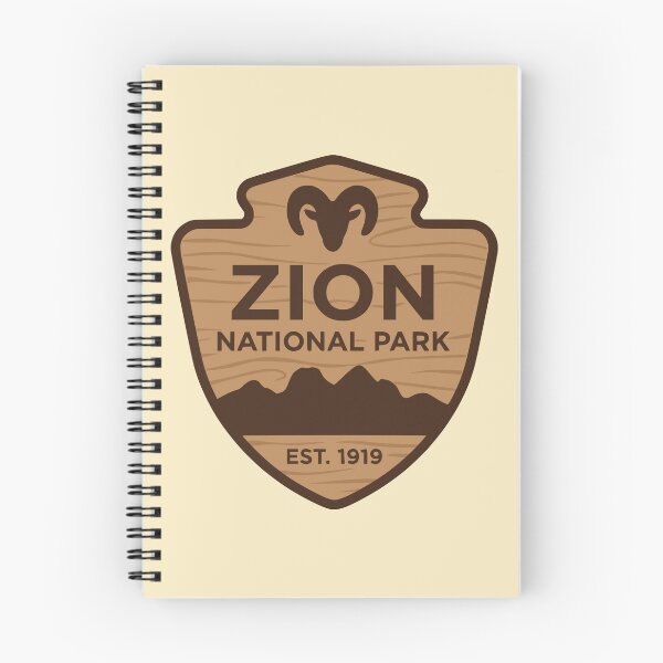 Item preview, Zion National Park Wooden Badge designed and sold by Travelpeak.
