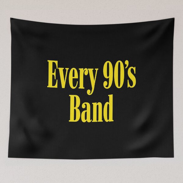 Item preview, Every 90's Band Nostalgia  Music Yellow designed and sold by PHILCPHERSON.