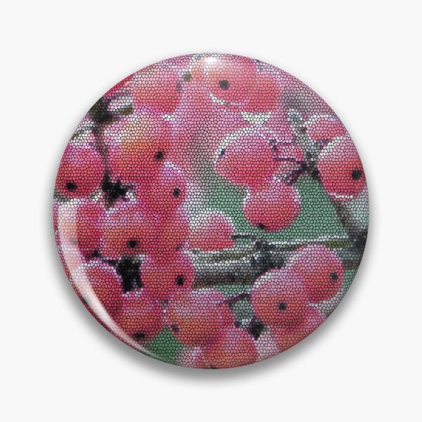 Item preview, Stained Glass Pink Rowan Berries Art designed and sold by ZorianArt.