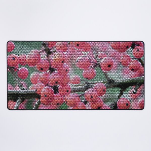 Item preview, Stained Glass Pink Rowan Berries Art designed and sold by ZorianArt.