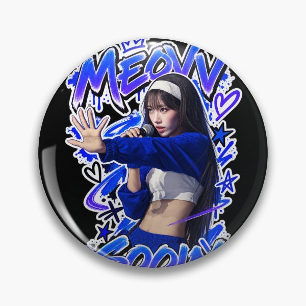Item preview, MEOVV Sooin Hit Em Bright Blue Drip Graffiti Visual designed and sold by Valereekmerch.