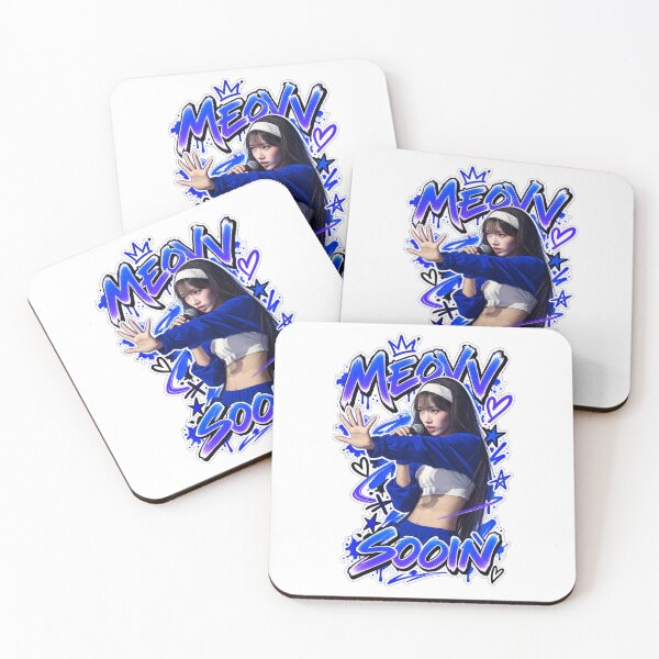 Item preview, MEOVV Sooin Hit Em Bright Blue Drip Graffiti Visual designed and sold by Valereekmerch.