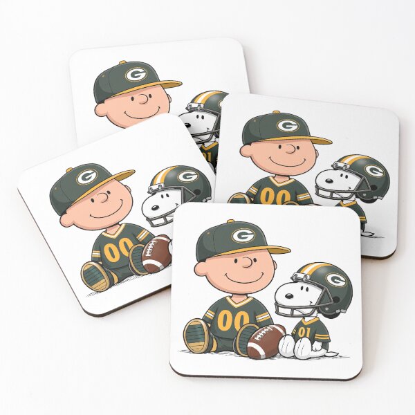 Item preview, Snoopy And Charlie Brown Green Bay Packers Football Fan designed and sold by DamianRoy88.