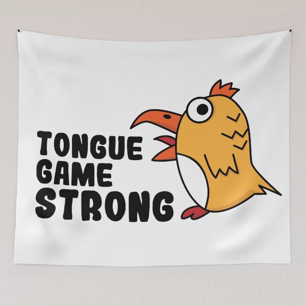 Item preview, Tongue Game Strong | Funny Bird Character designed and sold by Creatory.studio.