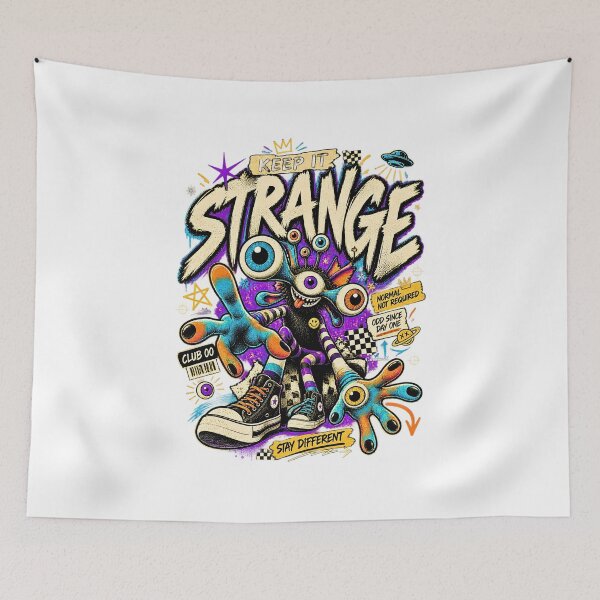 Item preview, Keep It Strange Weird Grunge Art designed and sold by EvergreenPark - Tee Studio.