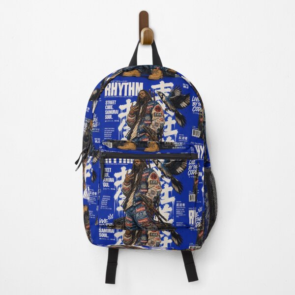Item preview, Hip Hop Bushido Magazine Cover Blue Jay Bird Speakers Samurai Art designed and sold by BRTHRCNK01.