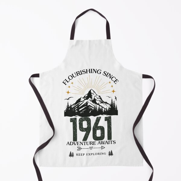 Item preview, 1961 Flourishing Since Mountain Adventure Birthday Design designed and sold by FlareCraftStudio.