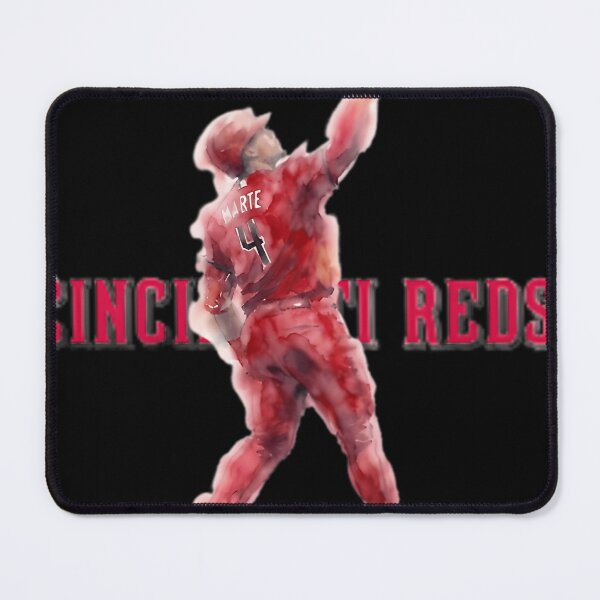 Item preview, Noelvi Marte 4 Cincinnati Reds Watercolor Sports Painting designed and sold by RubyLeialohaArt.