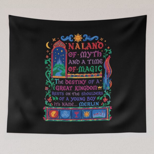 Item preview, Merlin In A Land Of Myth And A Time Of Magic Retro designed and sold by BarnettemarArts.