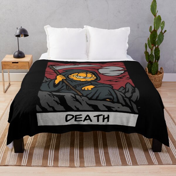 Item preview, Garfield Death Tarot Card Vintage Grim Reaper designed and sold by AzulAdams.