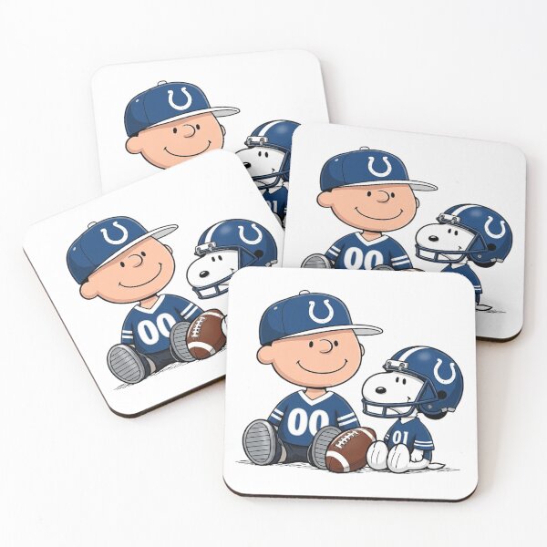 Item preview,  Snoopy And Charlie Brown Indianapolis Colts Football Fan designed and sold by DamianRoy88.