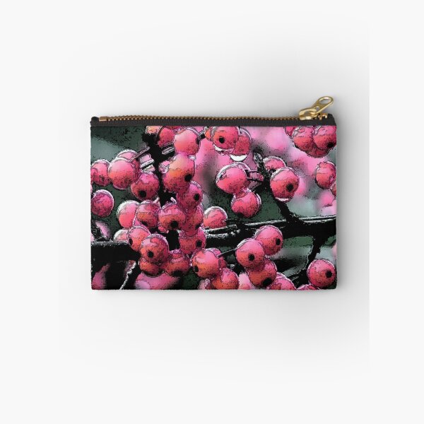 Item preview, Pink Rowan Berries with Ink Outline Art designed and sold by ZorianArt.