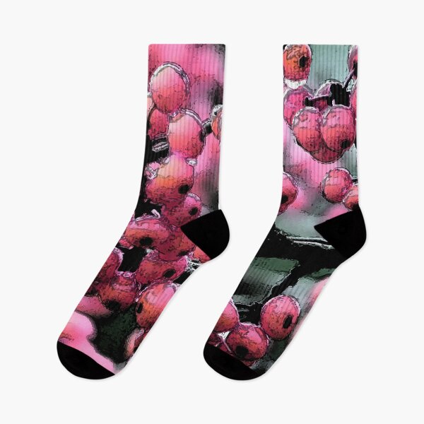 Item preview, Pink Rowan Berries with Ink Outline Art designed and sold by ZorianArt.