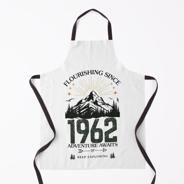 Item preview, 1962 Flourishing Since Mountain Adventure Birthday Design designed and sold by FlareCraftStudio.
