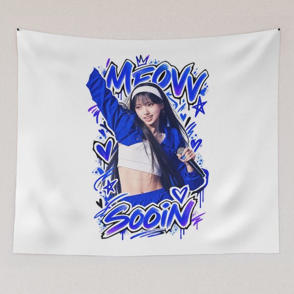 Item preview, Sooin MEOVV Ddi Ro Ri Navy Splatter Performance Graphic designed and sold by Valereekmerch.