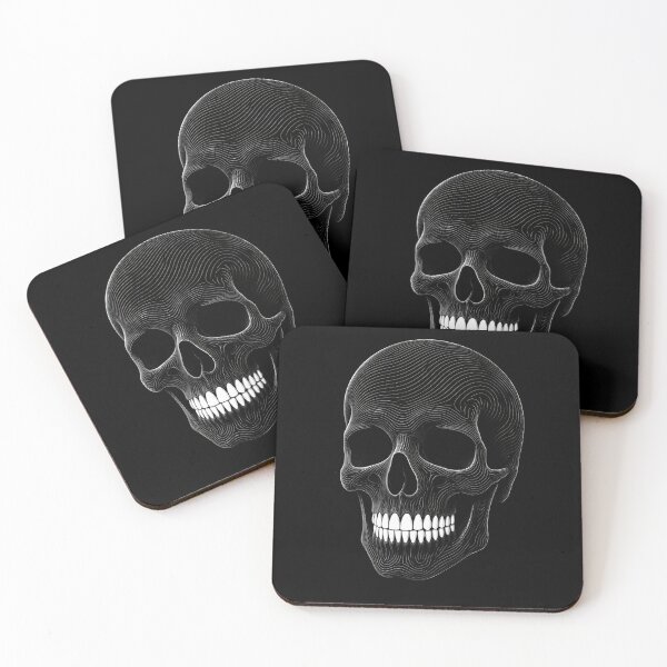 Item preview, Human Skull Topographic Line Art Design designed and sold by Linework Studio.