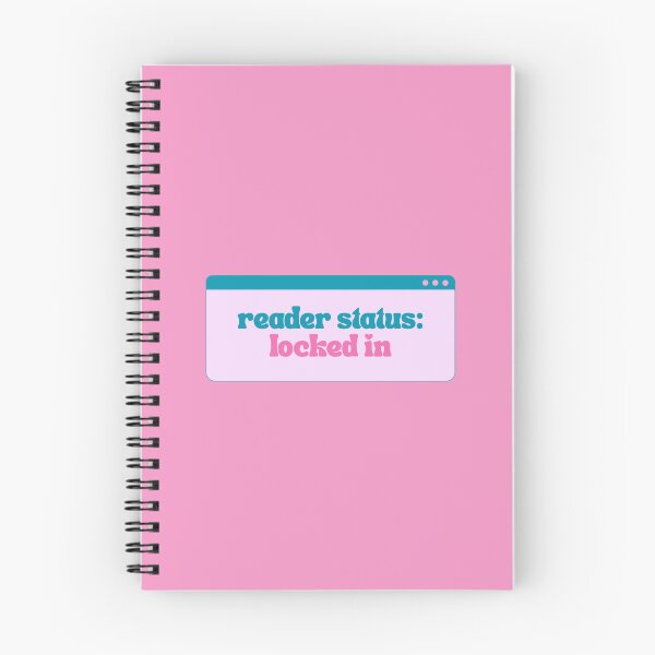 Item preview, Reader Status: Locked In | Bookish | Booktok | Funny designed and sold by The Turquoise Brush.