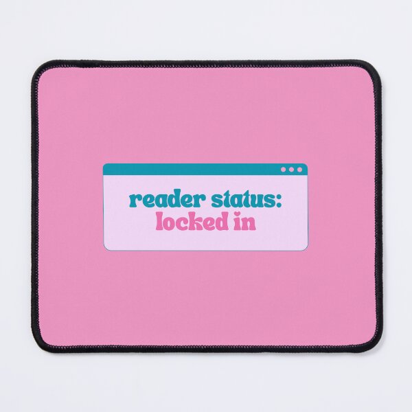 Item preview, Reader Status: Locked In | Bookish | Booktok | Funny designed and sold by The Turquoise Brush.