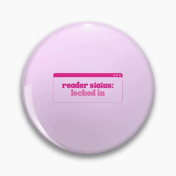 Item preview, Reader Status: Locked In | Bookish | Booktok | Funny designed and sold by The Turquoise Brush.