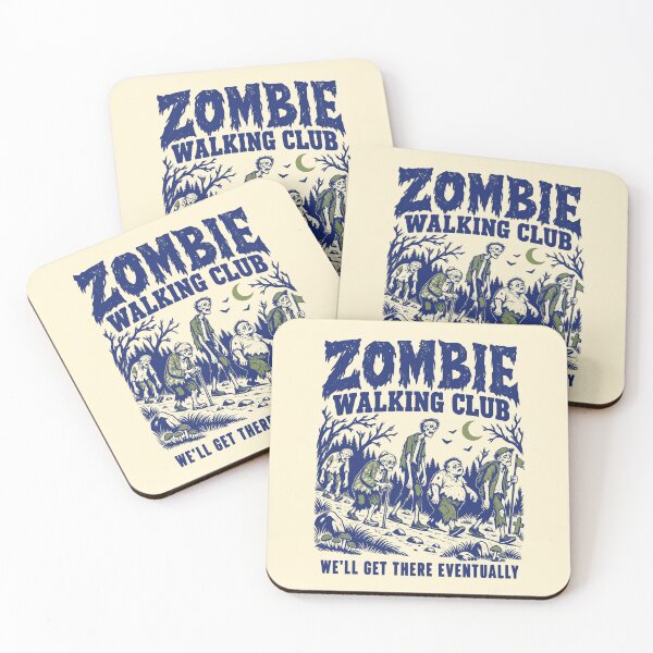 Item preview, Zombie Walking Club Funny Halloween Hiking Art designed and sold by 89shirts.