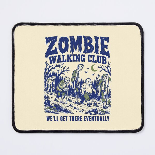 Item preview, Zombie Walking Club Funny Halloween Hiking Art designed and sold by 89shirts.