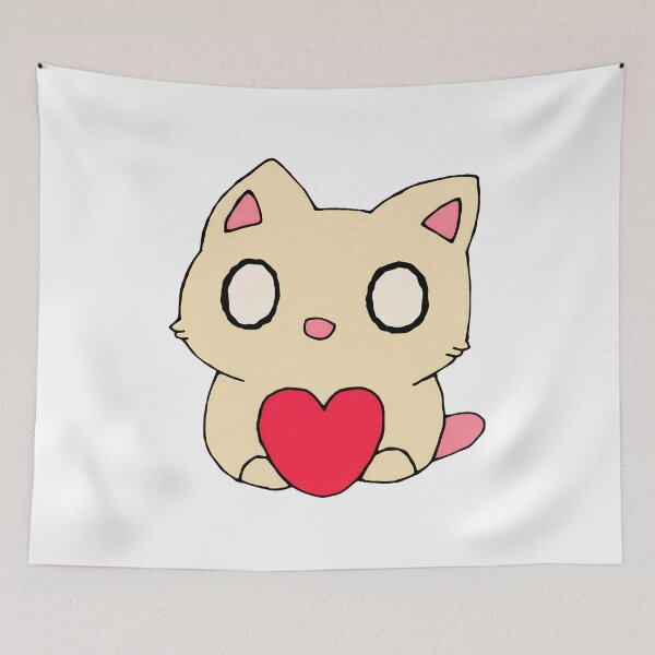 Item preview, Cute Cat Holding Heart Graphic designed and sold by SoyLamderma.