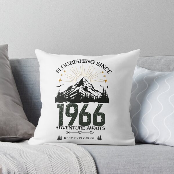 Item preview, 1966 Flourishing Since Mountain Adventure Birthday Design designed and sold by FlareCraftStudio.