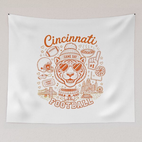 Artikelvorschau, Cincinnati Tiger-Fan am Spieltag entworfen und verkauft von Buccino00.