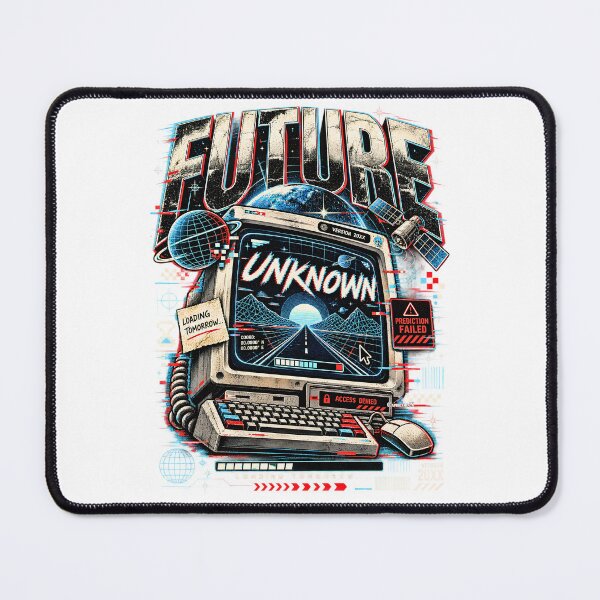 Item preview, Future Unknown Y2K Retro Computer designed and sold by EvergreenPark - Tee Studio.